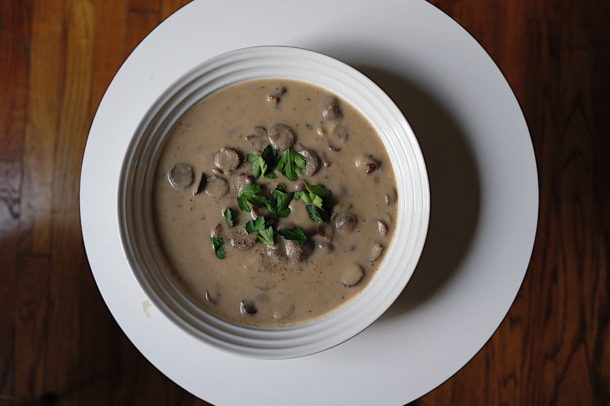 Vegan Cream of Mushroom Soup