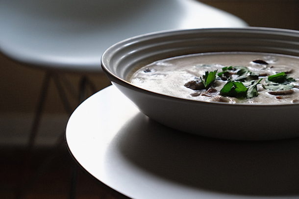 Vegan Cream of Mushroom Soup