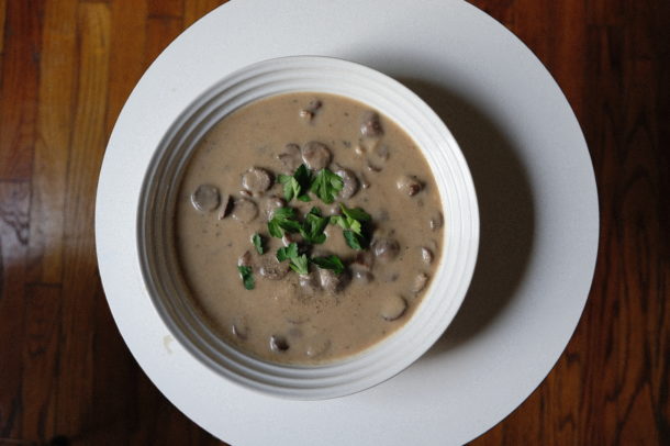 vegan cream of mushroom soup