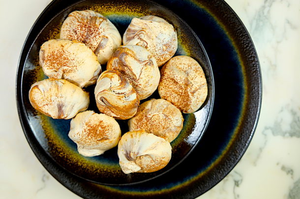 Meyer Lemon & Chocolate Swirl Meringue Cookies