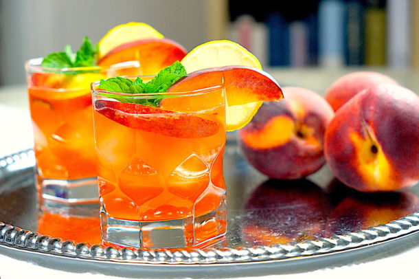 Peach Bourbon Smash