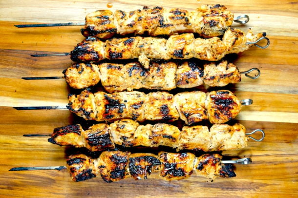 Grilled Veggie Skewers & Shish Tawook