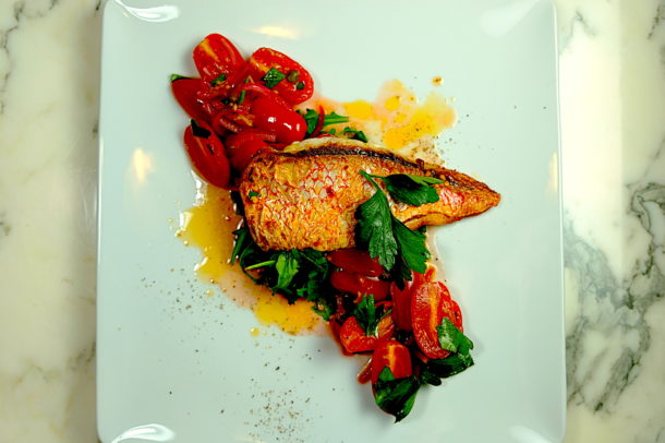 Red Snapper With Tomato Vinaigrette