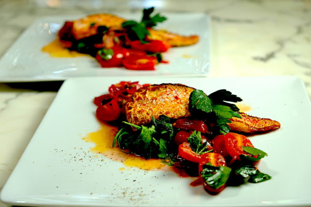 Red Snapper With Tomato Vinaigrette