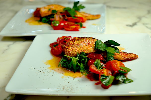 Red Snapper With Tomato Vinaigrette