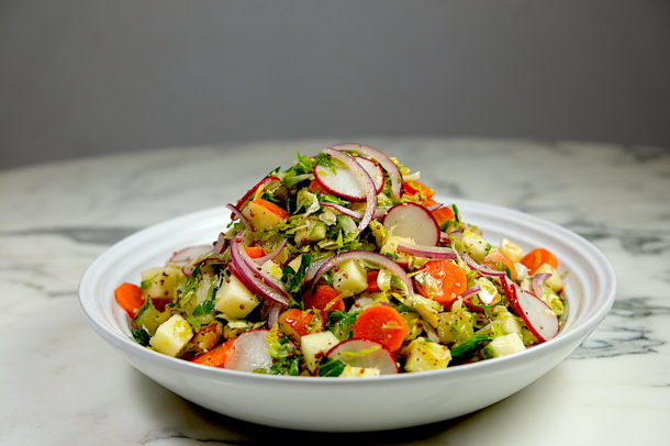 Apple and Brussels Sprouts Slaw