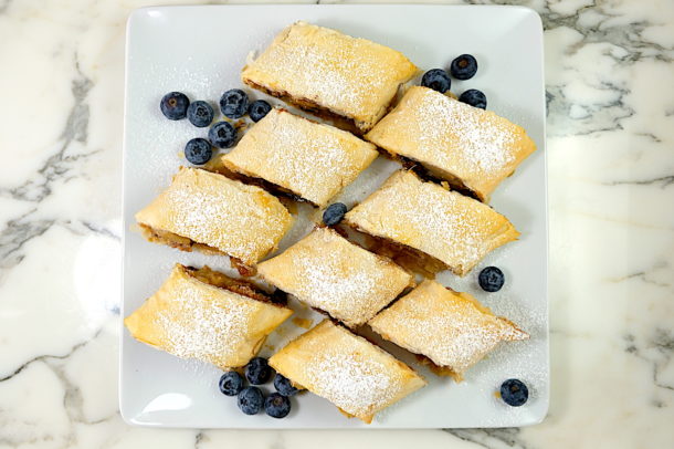 Apple Strudel with Phyllo Dough