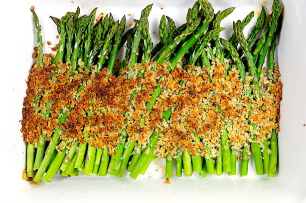 Parmesan Panko Crusted Asparagus