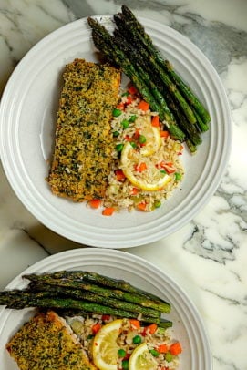 Dijon Panko Crusted Salmon