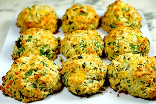 Cheddar Herb Buttermilk Drop Biscuits