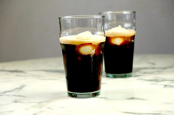 Guinness and Baileys Ice Cream Float