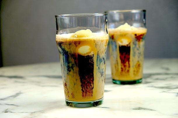 Guinness and Baileys Ice Cream Float