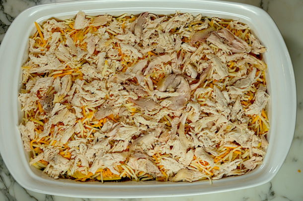 Chicken Veggie Enchilada Casserole