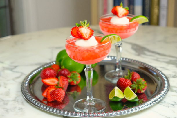 Strawberry Sorbet Margarita
