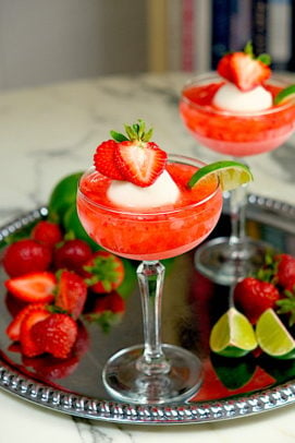 Strawberry Sorbet Margarita