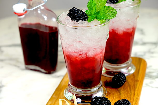 Blackberry Ginger Shrub