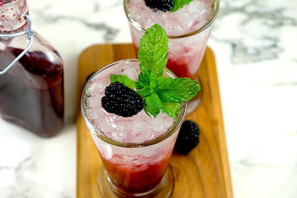 Blackberry Ginger Shrub