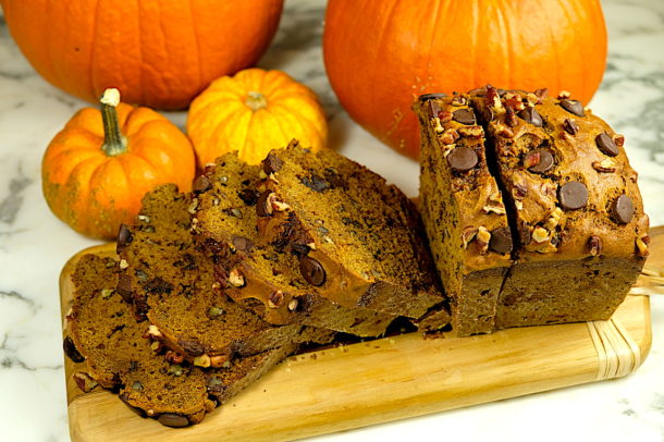 Chocolate Pecan Pumpkin Bread