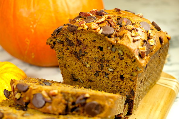 Chocolate Pecan Pumpkin Bread