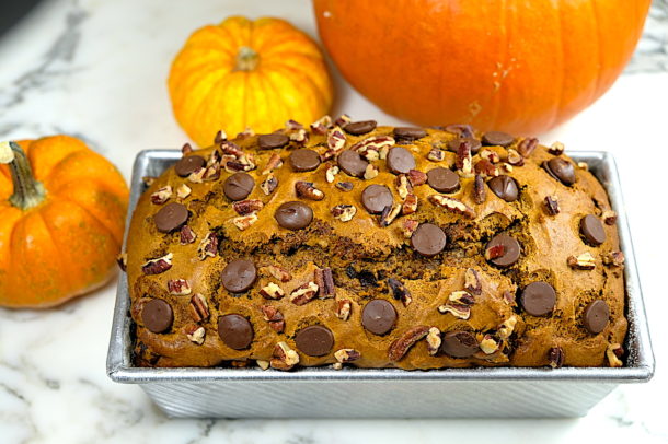 Chocolate Pecan Pumpkin Bread