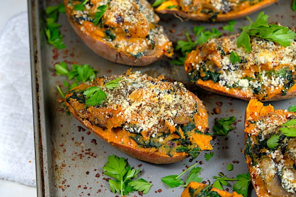 Twice Baked Sweet Potato