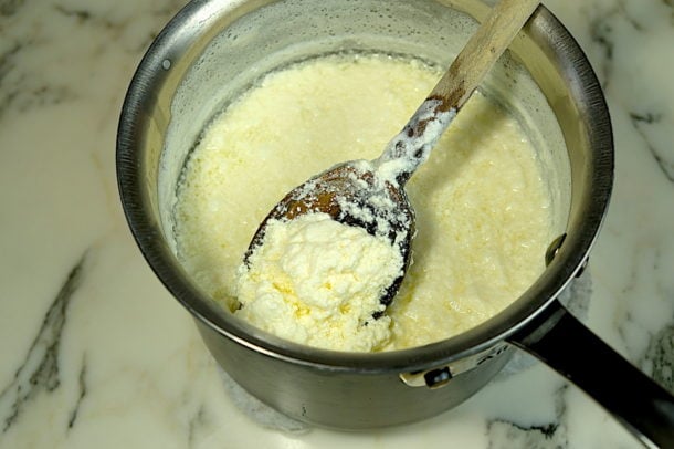 Homemade queso fresco