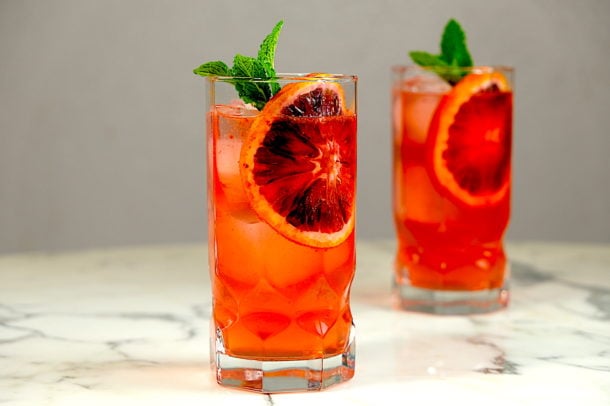 Blood Orange Gin and Tonic