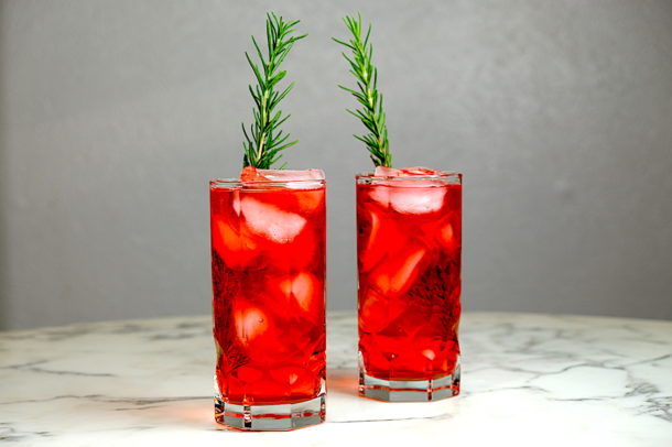 Campari Tonic Cocktail - A Grateful Meal