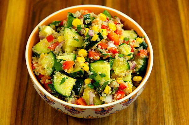 Cucumber Quinoa Summer Salad