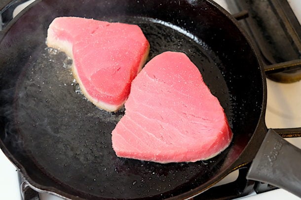 Seared Tuna Steaks Sips Nibbles Bites