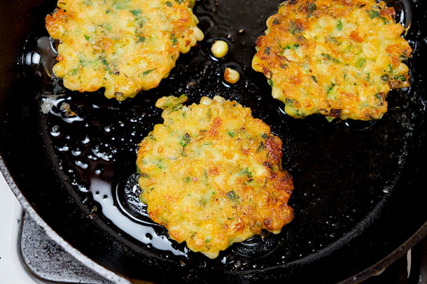 Jalapeno Cheddar Corn Fritters