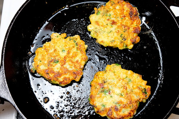 Jalapeno Cheddar Corn Fritters