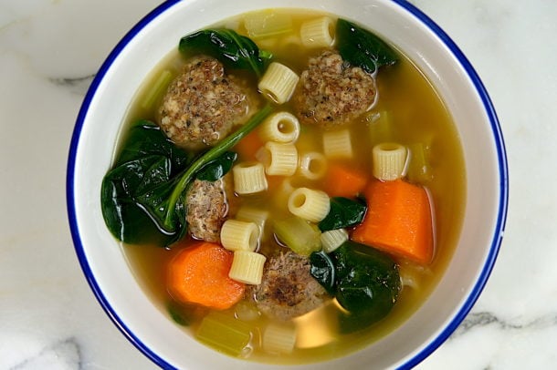 Italian Wedding Soup - Sips, Nibbles & Bites