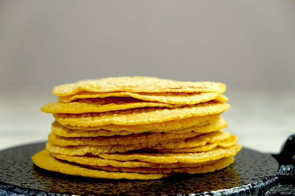 Homemade Corn tortilla